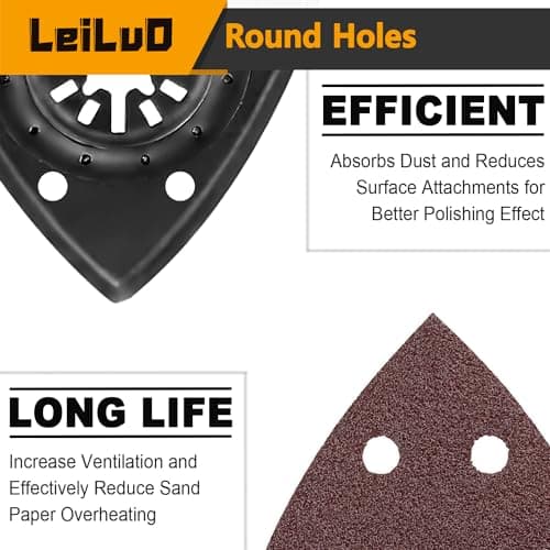 LEILUO Ensemble de 116 lames de scie multi-outils accessoires universels pour outils oscillants avec sac de rangement co