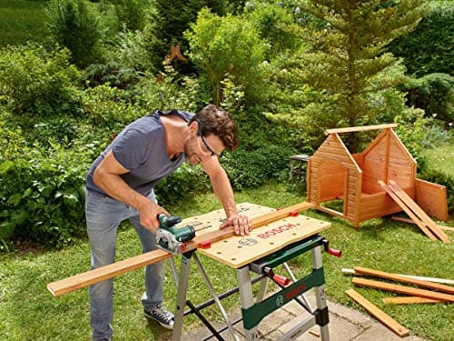 Bosch Mini scie circulaire à main sans fil UniversalCirc 12 - Bénéfices pour le bricolage - Idéal pour les professionnel