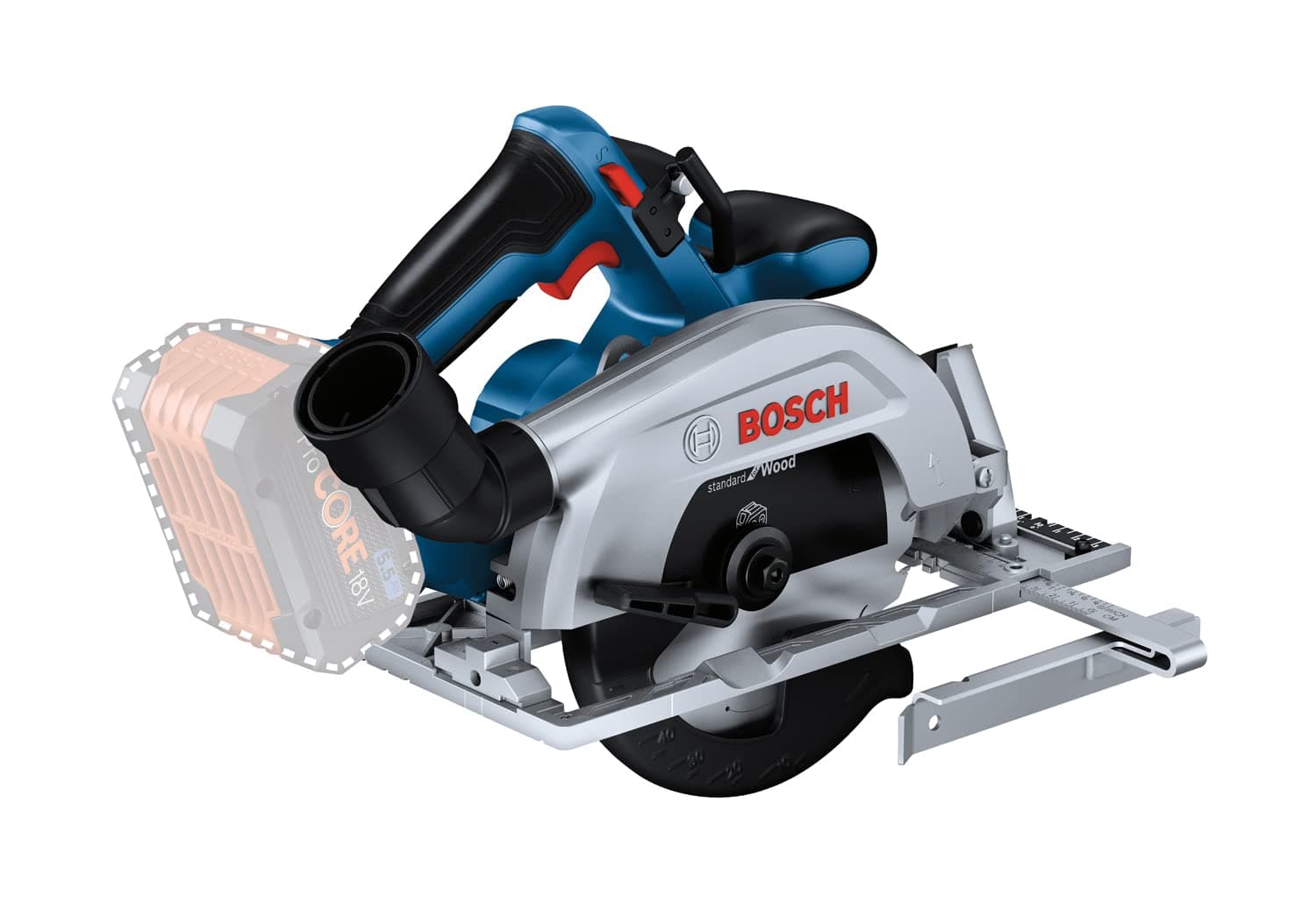 Bosch Professional 18V System scie circulaire sans-fil GKS 18V 57-2 populaire parmi les professionnels pour le déssoudag