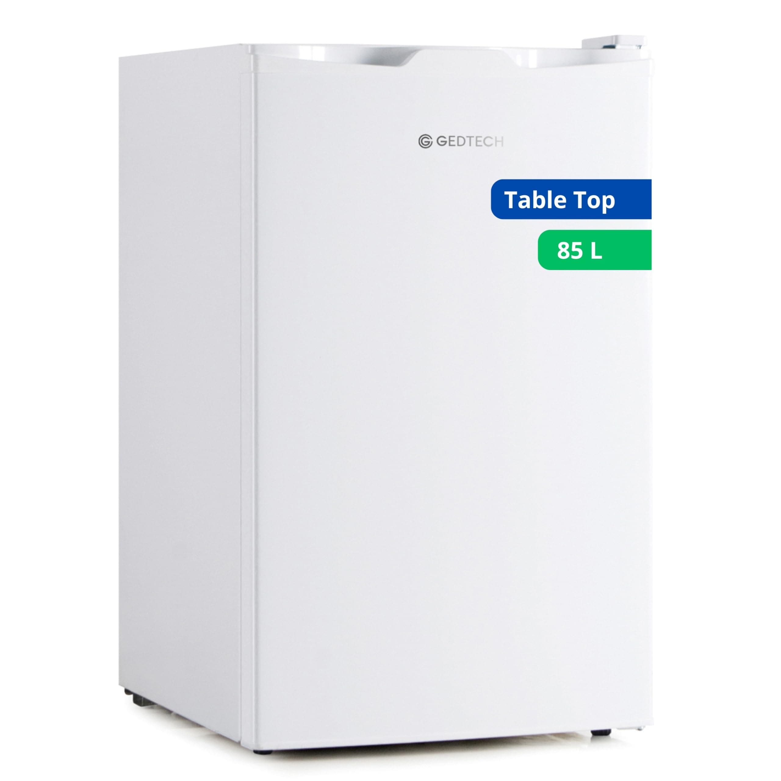 Réfrigerateur Table Top GEDTECH 85L Couleur Blanc pour Cuisine Économique Capacité 85L