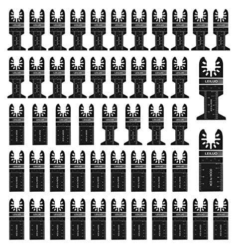 Leiluo lame oscillante en titane Dewalt Makita Ryobi 5 pièces pour outils multifonctions durcis métal bois — 50pcs