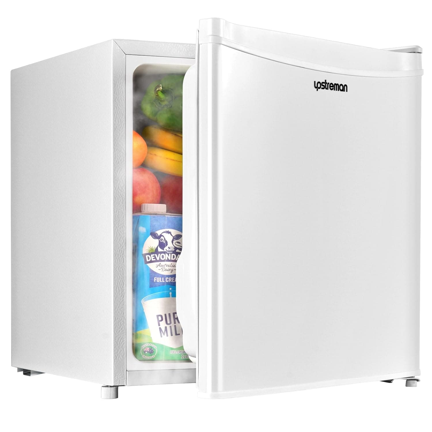 Upstreman 46L Mini Frigo Congélateur Blanc pour Chambre et Bureau Économie D'Énergie Silencieux Thermostat Réglable