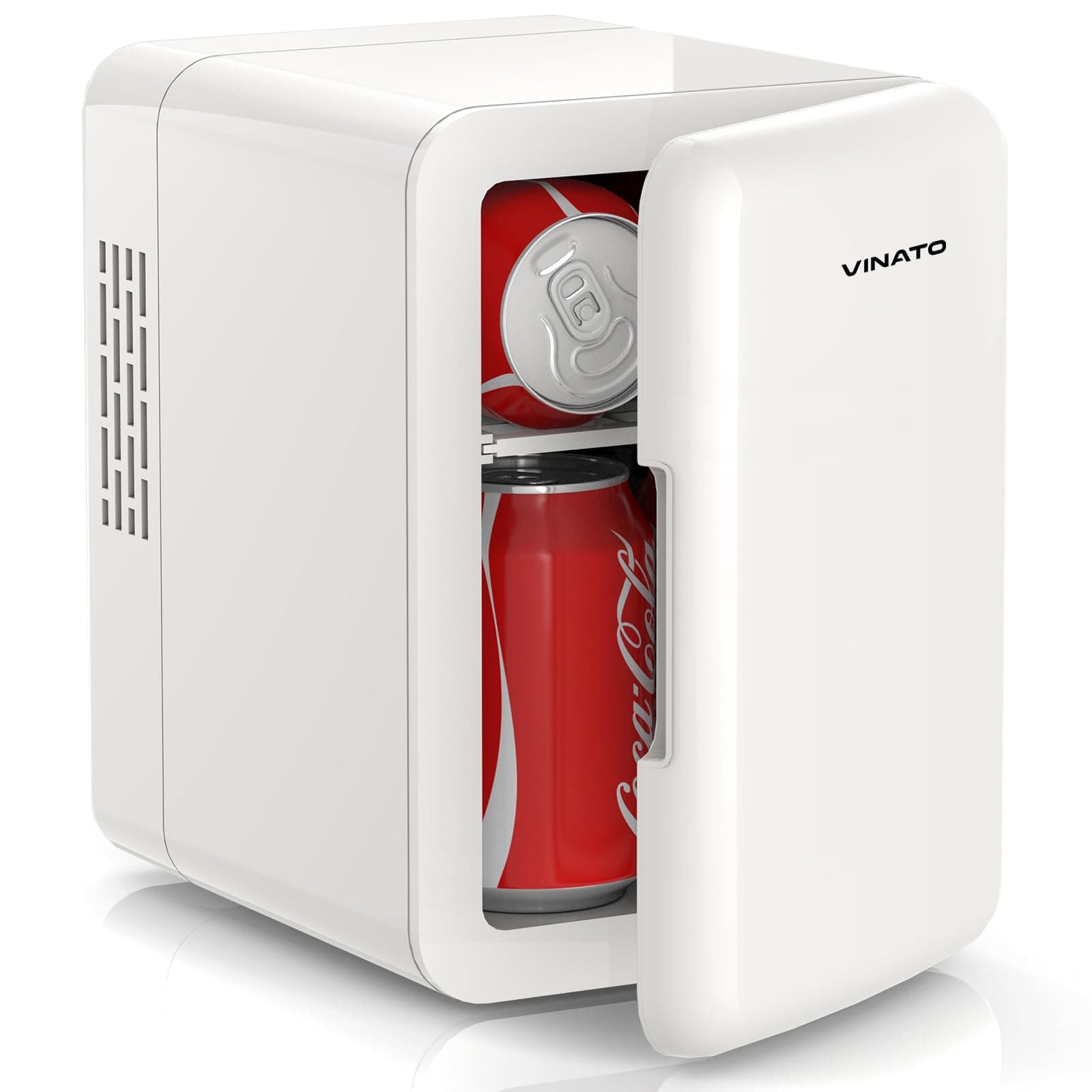 VINATO Mini Frigo 4 L, Réfrigérateur Portable pour la Voiture et la Camping, Idéal pour les Boissons et la Nourriture AC