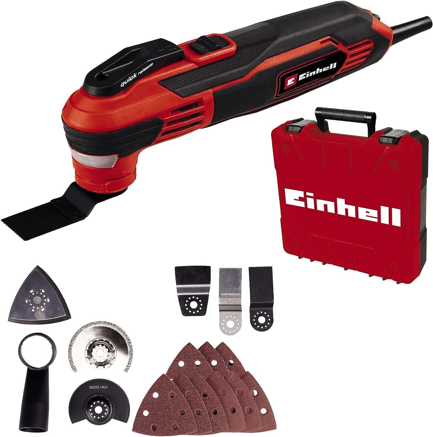 Outil multifonction Einhell TE-MG 350 EQ pour professionnels - Haute puissance et vitesse variable jusqu'à 40 000 oscill