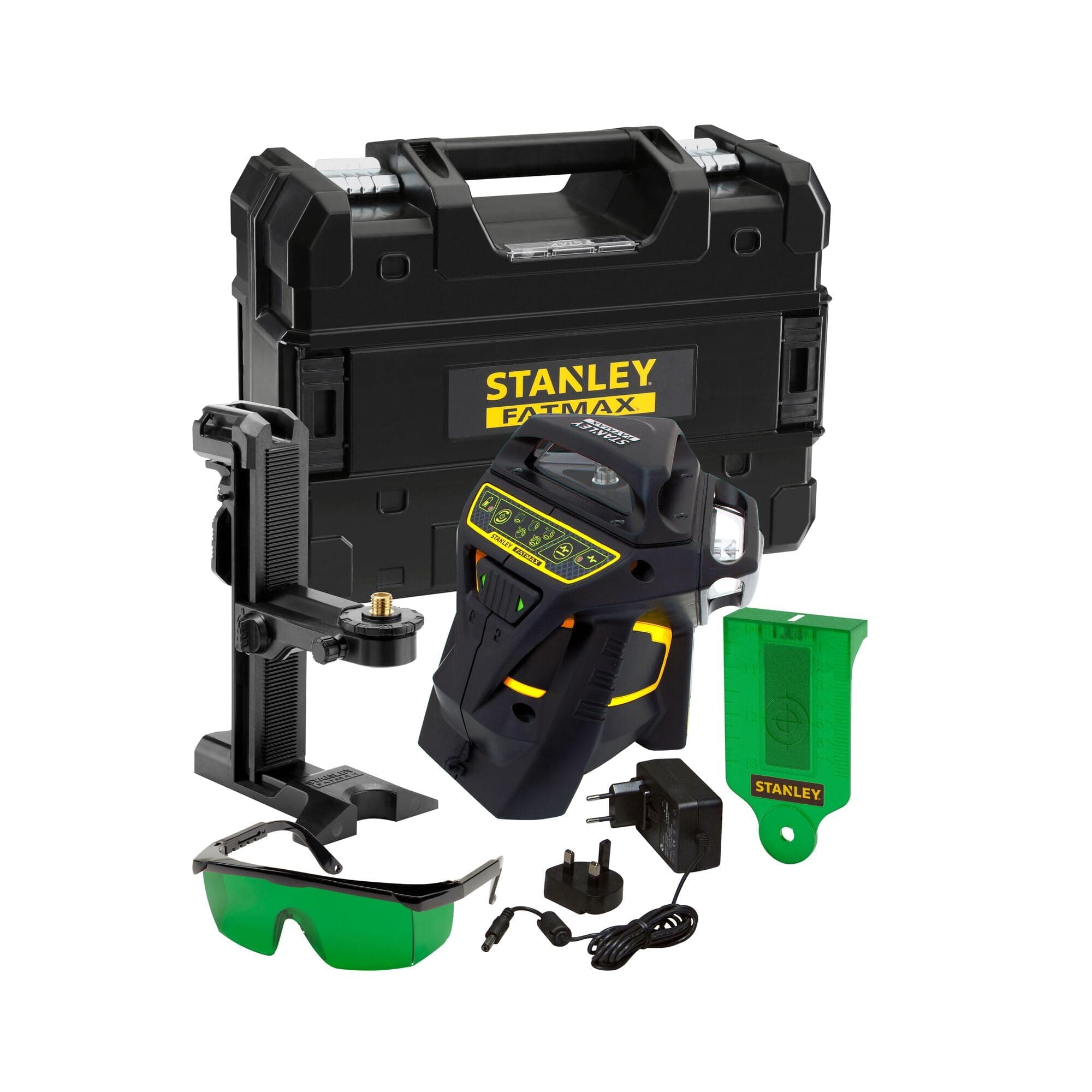 Stanley Fatmax Niveau laser multiligne 360° à faisceau vert - mesure précise de +/-3 mm à 10 m - FMHT1-77356