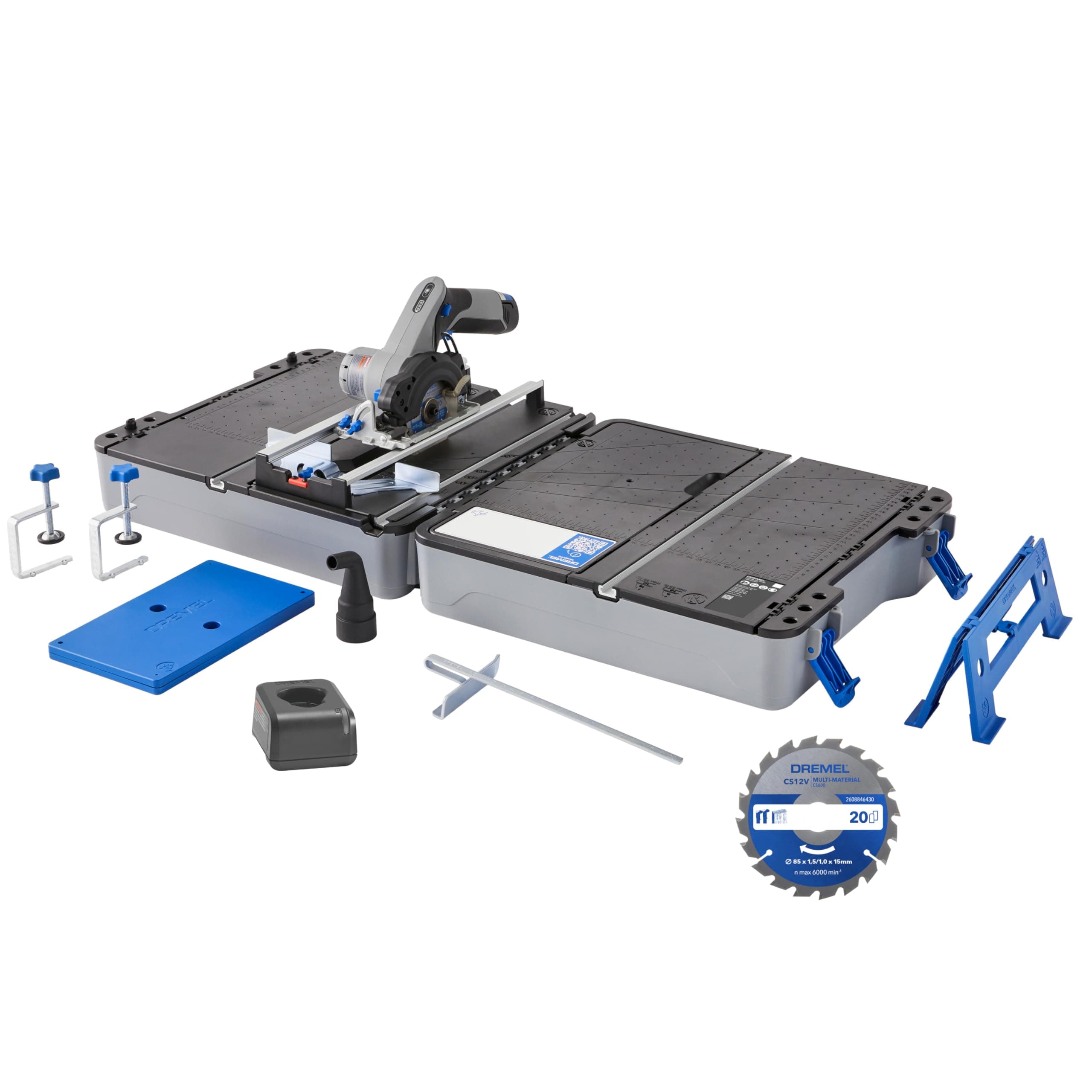 Dremel Blueprint 12V Station de Sciage Portative avec 1x Scie Compacte et 1x Station de Sciage pour Professionnels et Am