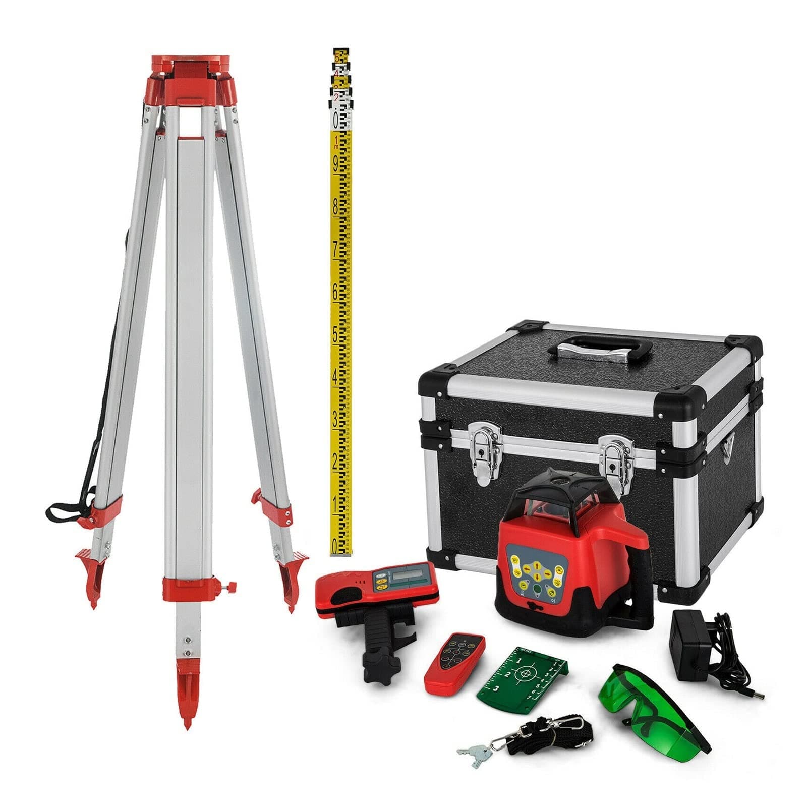 Laser niveau rotatif 360° auto-nivelant - Mesure de 500 m pour la construction extérieure - Outils de construction