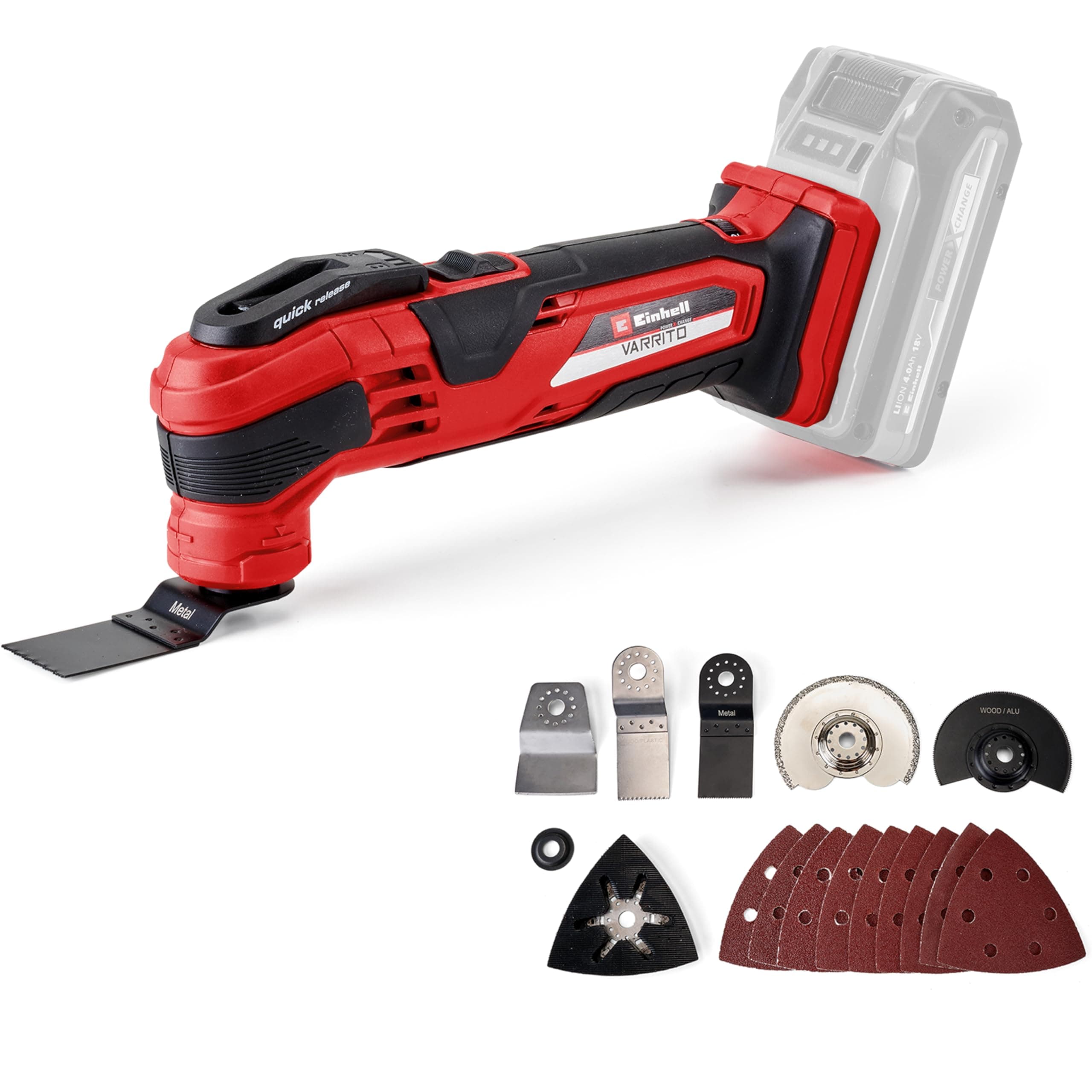 Outil multifonction Einhell VARRITO - Électrique - Travailleurs independents - Atelier - Grande autonomie - Verrouillage