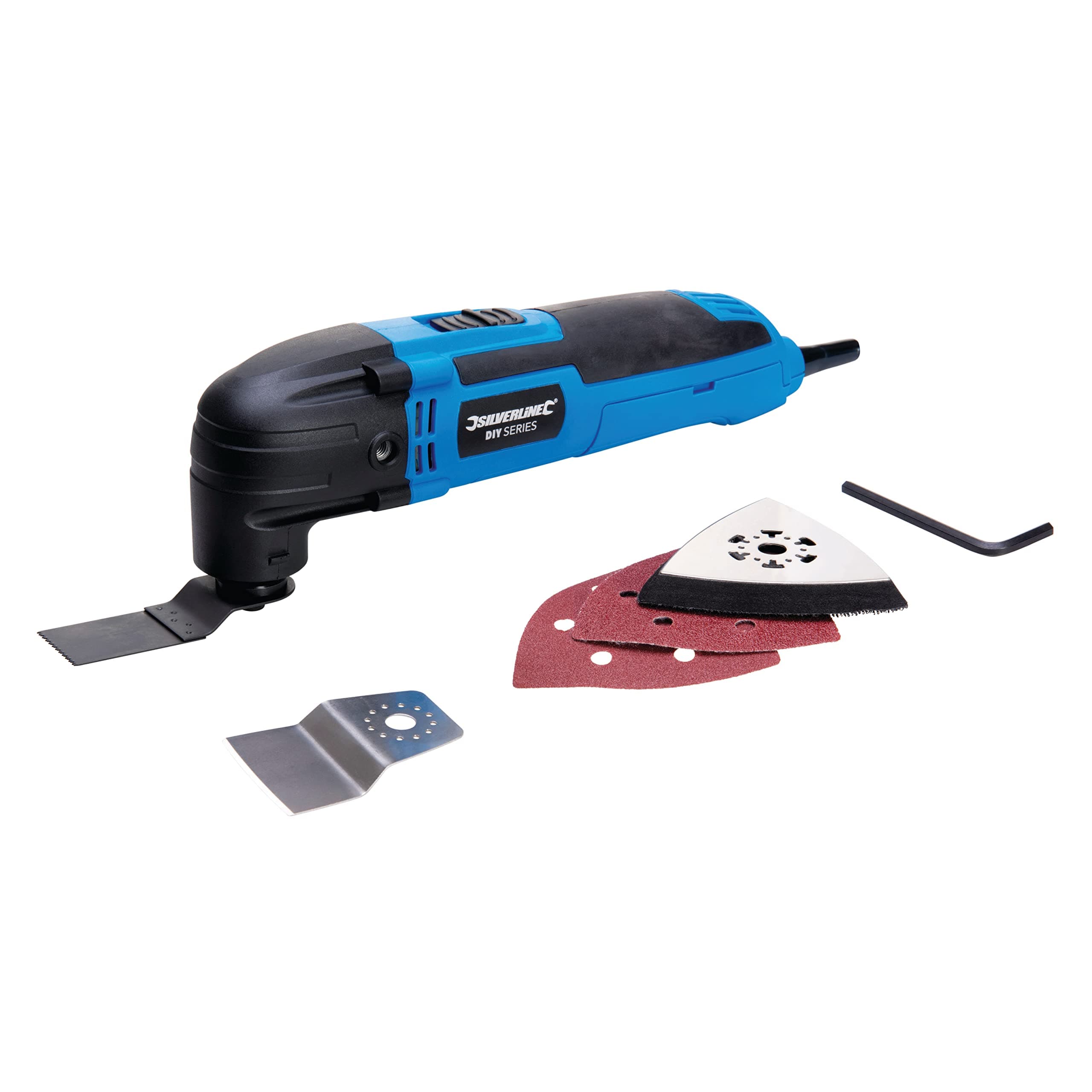 Silverline 430787 Outil multifonction 300W pour bricolage : Puissant et pratique, idéal pour les débutants et les profes