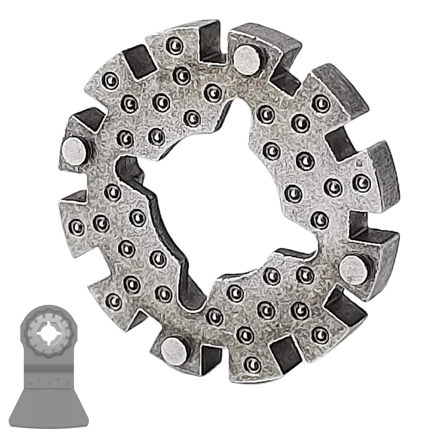 Adaptateur de Lame Robuste et Facile à Utiliser pour Adaptateur Universel, pour Outils Électriques (argent)