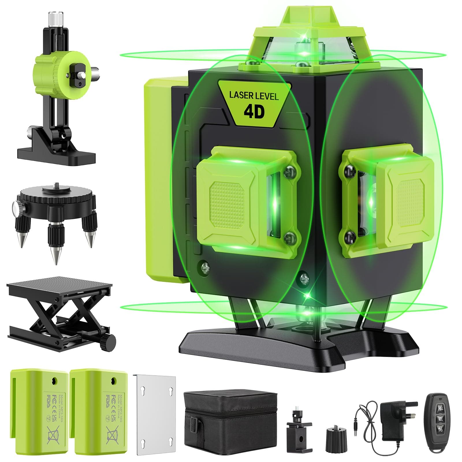 Laser Niveaux Professionnels Autonivelants 360° x 4 Zhenghong ZH03 - Nivellement Automatique & Mode Pulsé Extérieur - 2