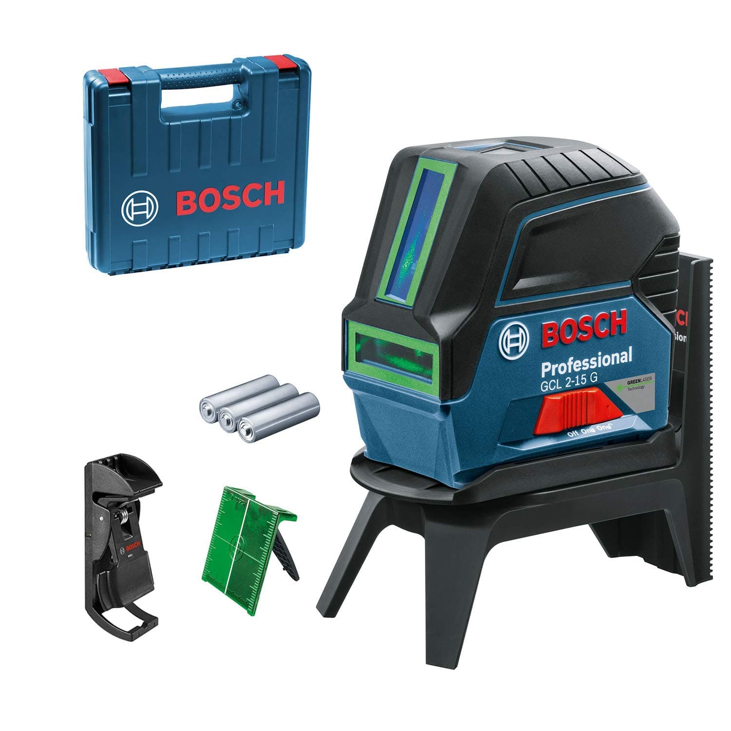 BOSCH Laser GCL2-15G - Portée 15m - Meilleures ventes - Disponible maintenant