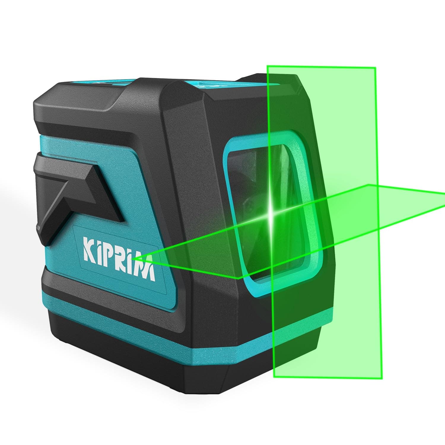 Niveau laser vert Kiprim LV8, visibilité améliorée, luminosité réglable, mode manuel/autonivelant/impulsion, piles et sa