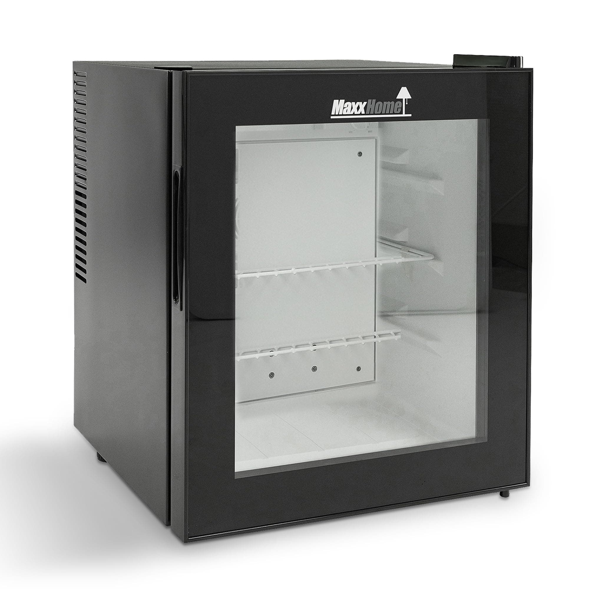 Mini frigo de chambre 42L - réfrigérateur de bureau - adapté à la maison et au bureau - (noir/verre)