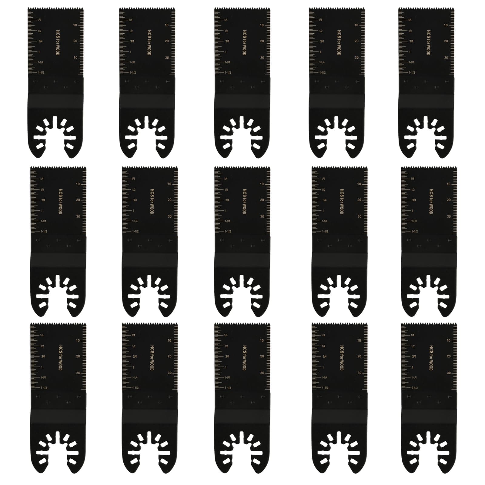 Multifonction Outil Scie Oscillante 15 Pcs 34mm Lame Universelle Bois Plastique