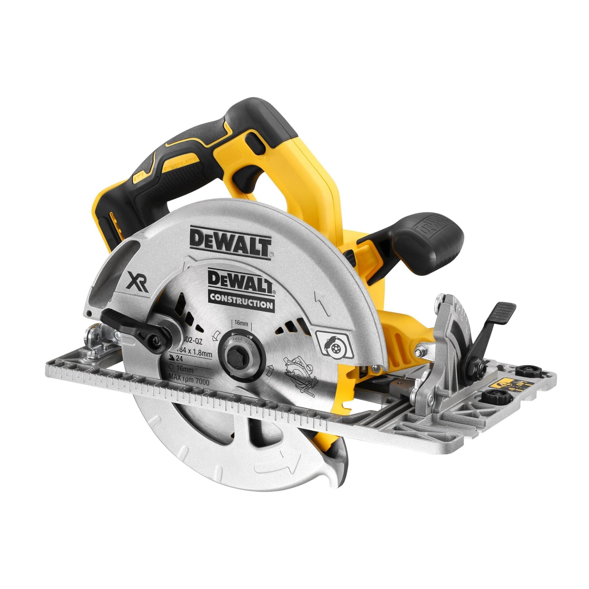 Scie circulaire DEWALT 18V Brushless DCS572NT-XJ – sans fil, 58mm de coupe, LED & coffret TSTAK