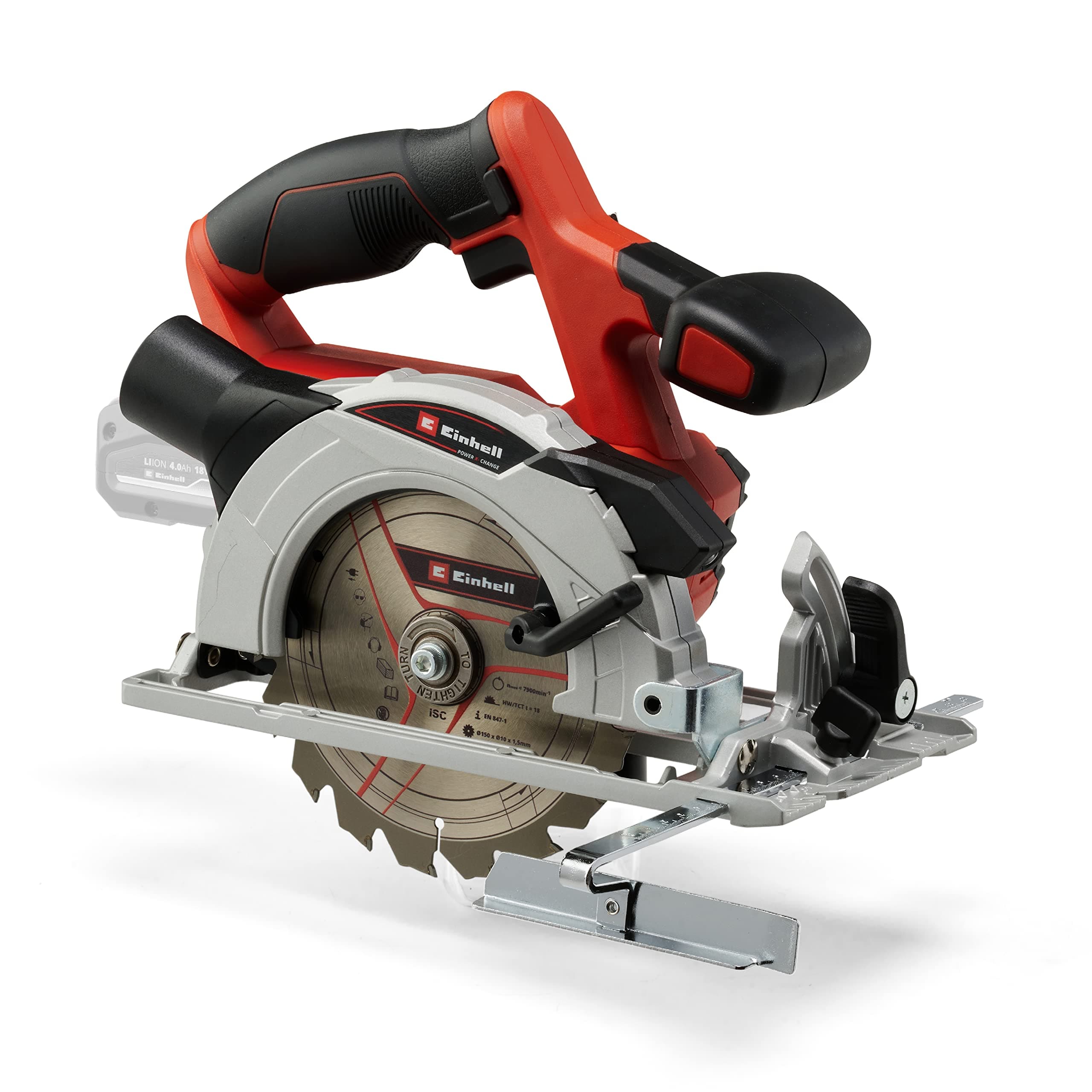 Scie circulaire Einhell 150mm sans fil TE-CS 18/150 Li-Solo Power X-Change LED