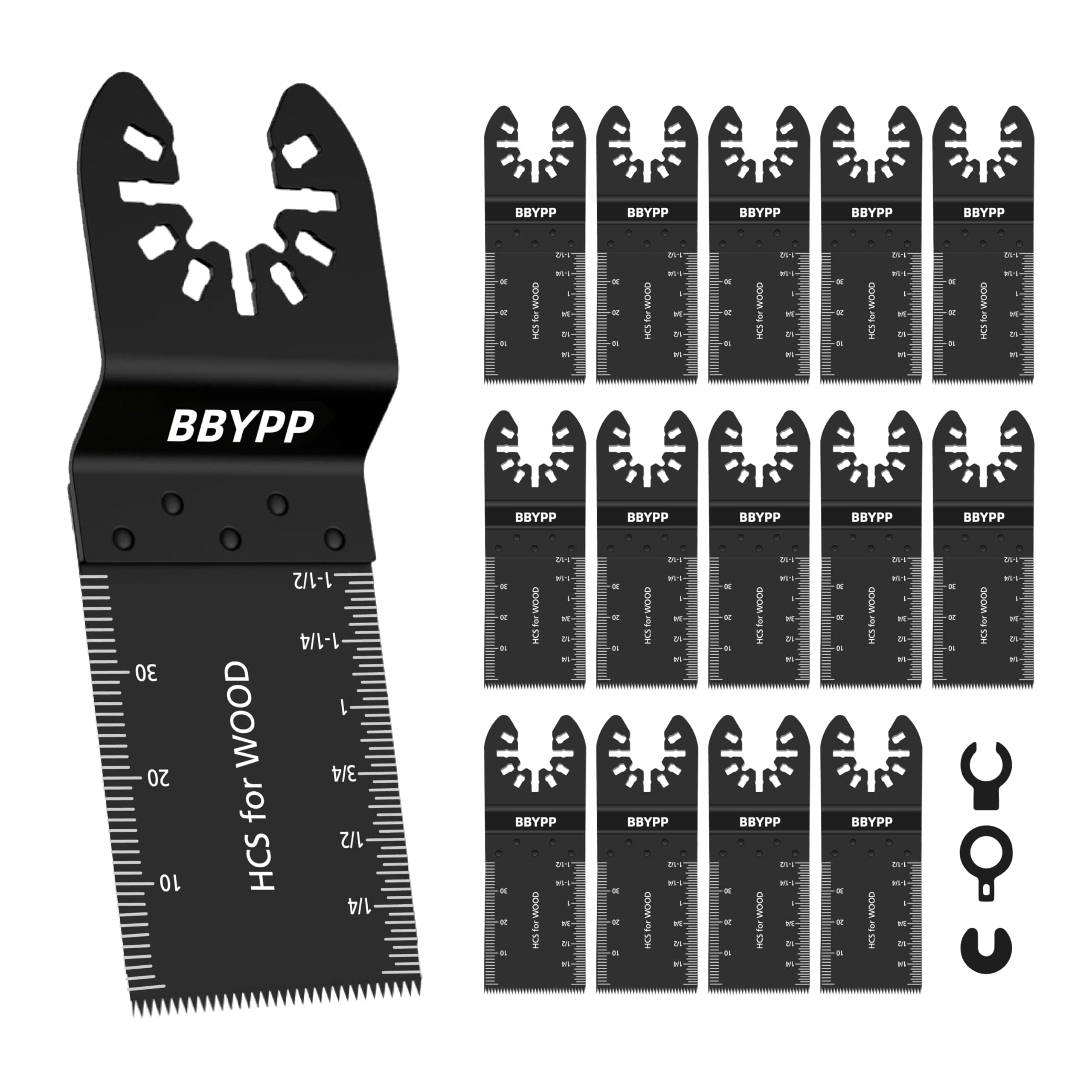 Outil Multifonction 14pcs 34mm Universel Pour Bois Plastique - Lame De Scie Oscillante