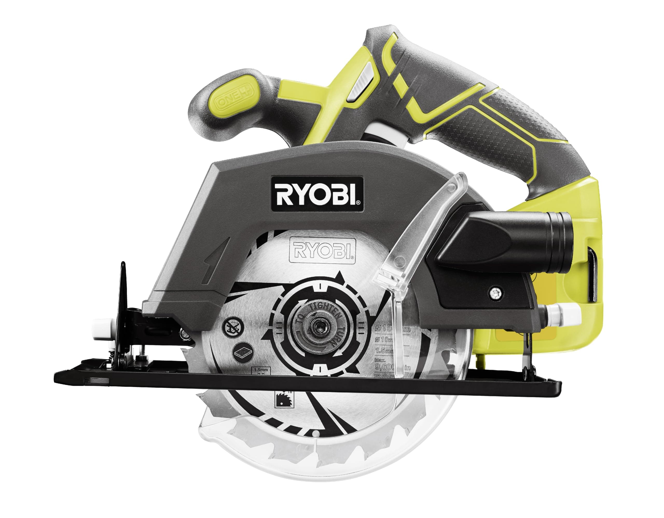 RYOBI Scie circulaire 18 Volts ONE+ diamètre 150 mm lame - praticité professionnelle - coupez tout avec précision - R18C