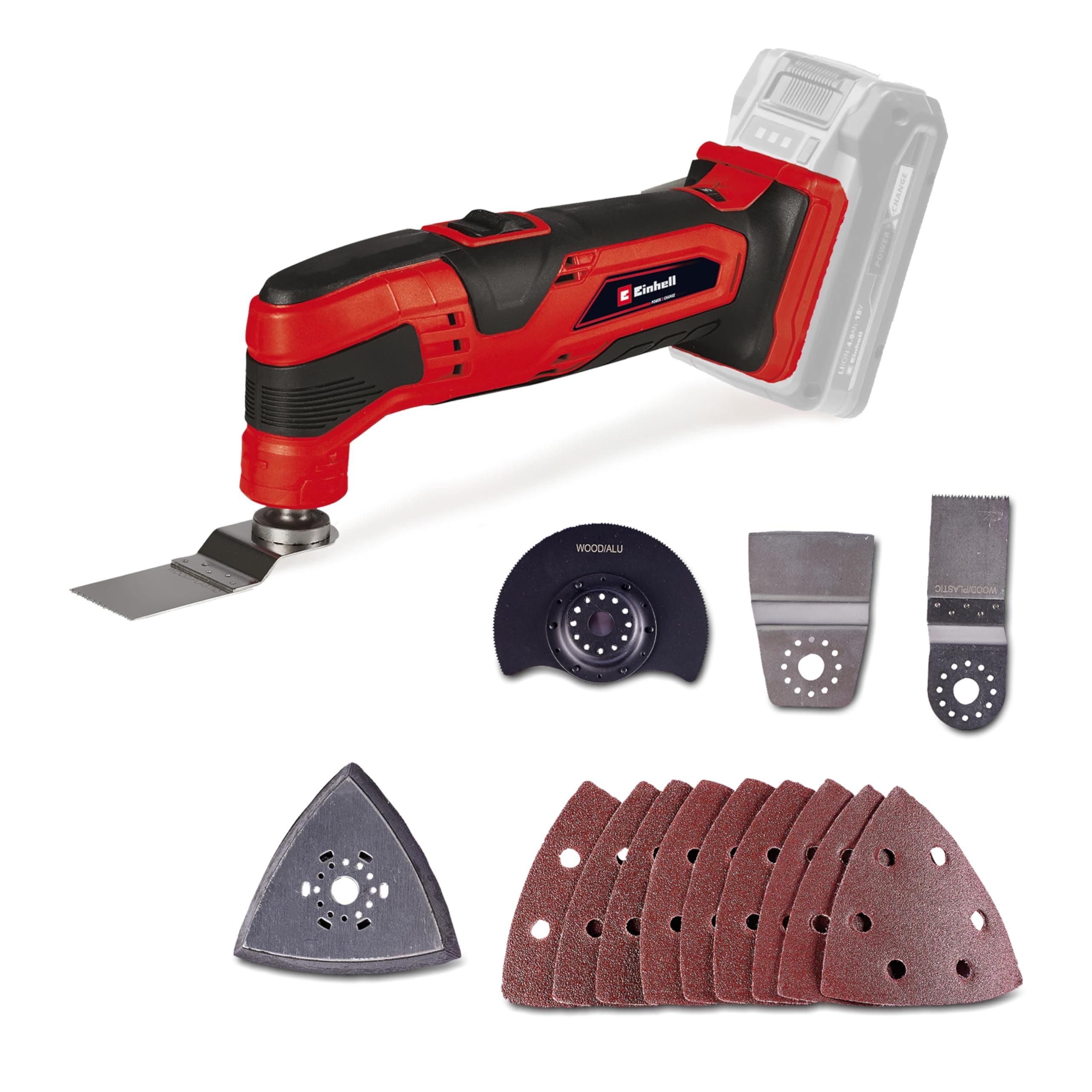 Einhell outil multifonction sans fil TC-MG 18 Li Solo Power X-Change pour professionnel au travail ou DIY