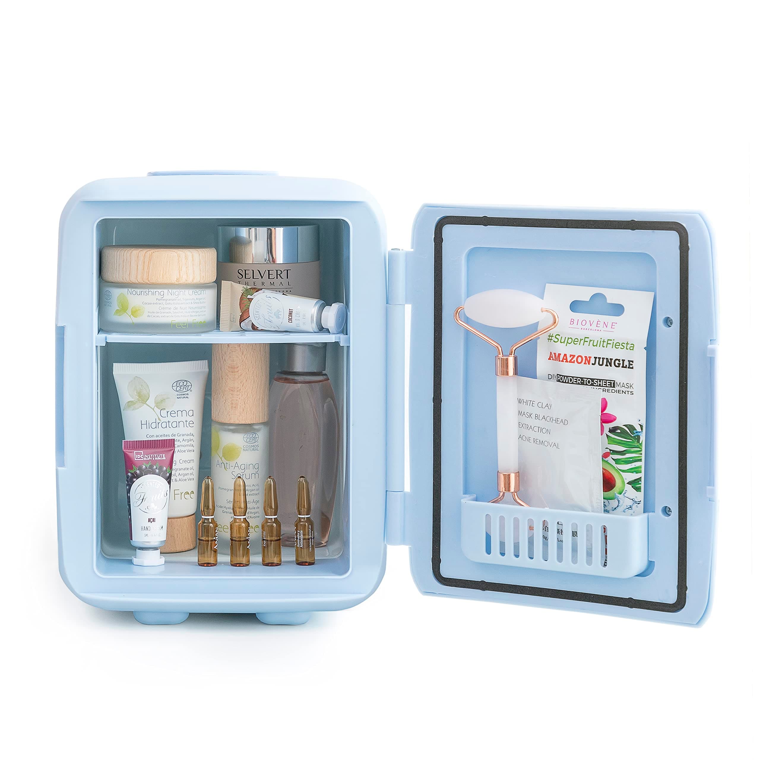 InnovaGoods® Mini réfrigérateur pour cosmétiques frais - compact et léger - idéal pour la salle de bain et la coiffeuse